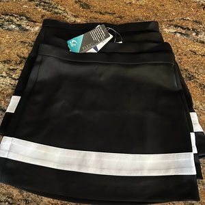 GTM Sportswear FlexForm Cheer Skirt Black/w White Stripe